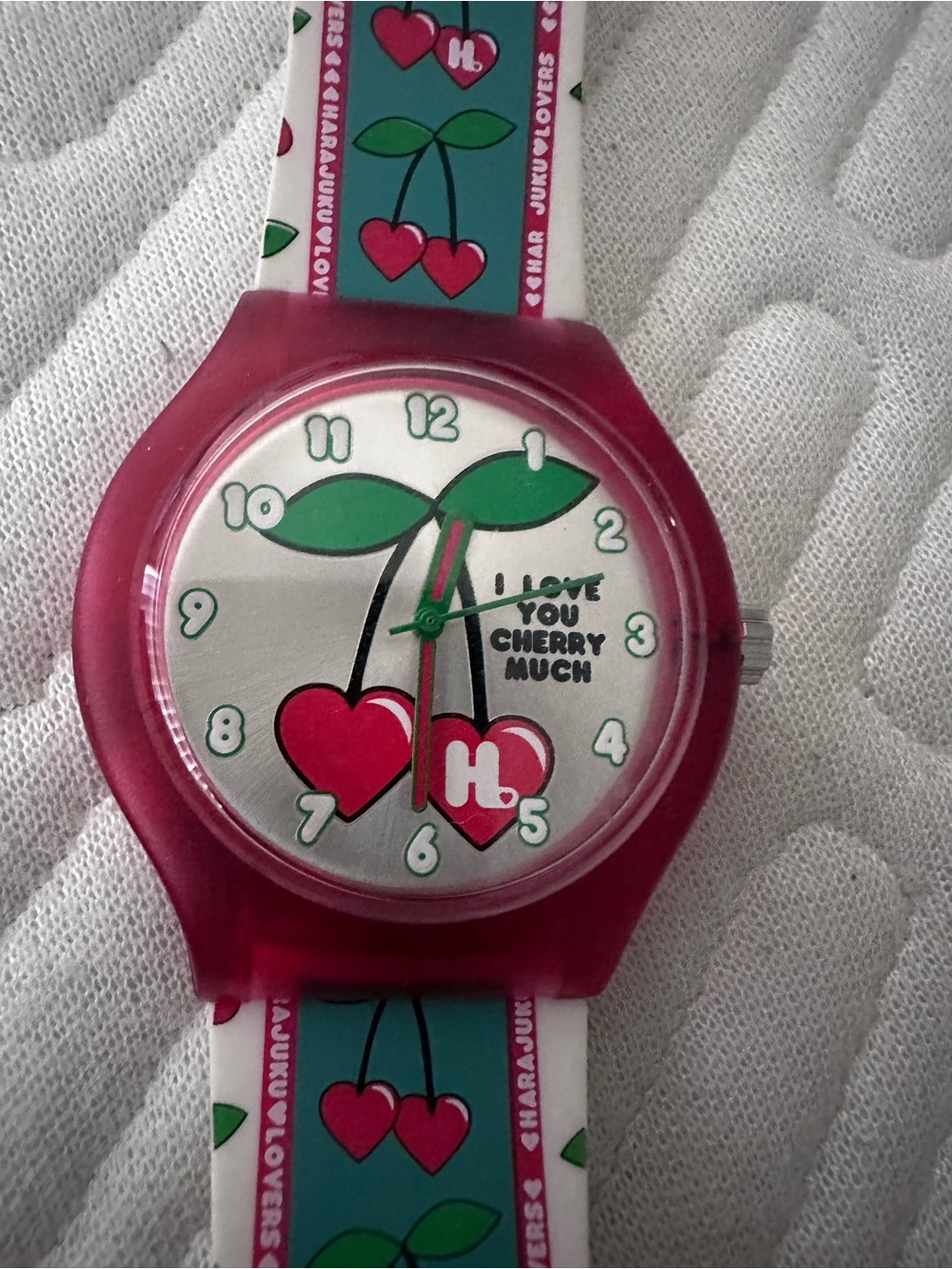 HARD TO FIND Vintage Harajuku Lovers CHERRY MUCH VINTAGE WATCH